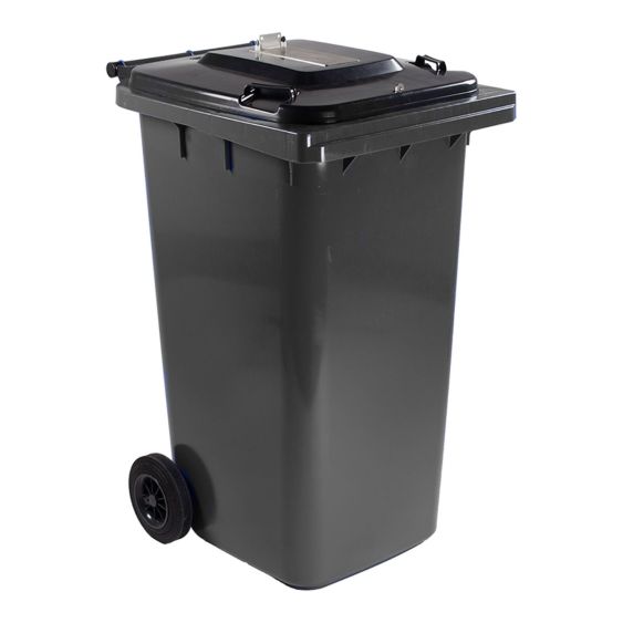 Stemcontainer 240 liter Grijs met slot en sleuf