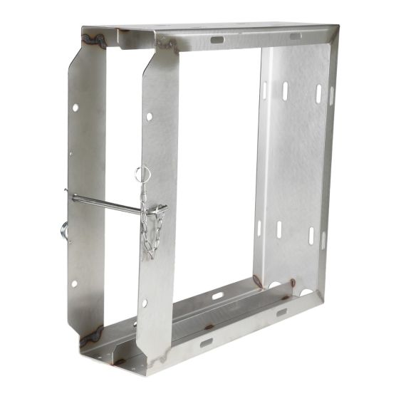 Stempelplaathouder RVS Mattral 600x600x40/50/60 mm voor 2 Stempelplaten