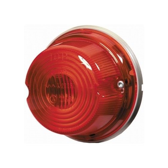 Achterlicht Hella 12/24V Ø80 mm rood