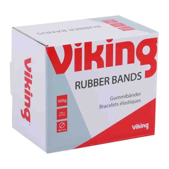 Elastieken 100x6 mm Viking - Doos 100 stuks