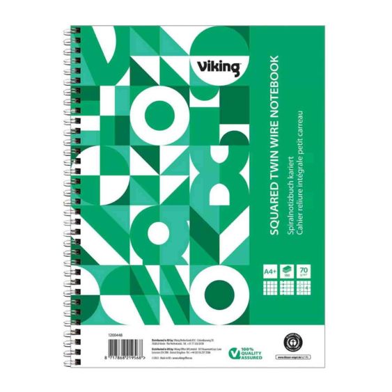 Schrijfblok A4 Viking Geruit 160 Pagina's - 5 stuks 1