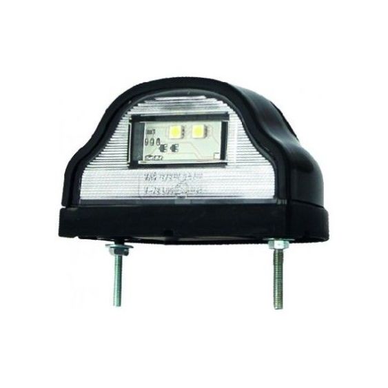 WAS kentekenlamp LED zwart 500 mm kabel