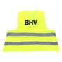 Veiligheidsvest Bevaplats BHV fluo geel met opdruk BHV - achterkant