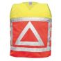 Verkeersregelaarsvest M-Wear 0125 oranje-geel met reflectiedriehoek maat L