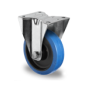 Bokwiel blauw elastisch rubber rollager Ø 100 mm