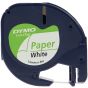 Dymo LetraTag tape - 12 mm - Papier wit