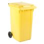 Afvalcontainer 240 liter geel - voor DIN-opname