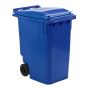 Afvalcontainer 360 liter blauw - voor DIN-opname