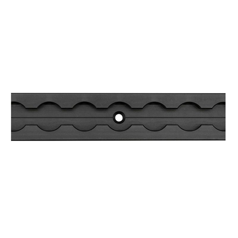 Vliegtuigrail, halfrond, zilver geanodiseerd, 2 x 0,5 meter, met 4 ogen en 4 eindkappen, aluminium sjorrail, robuust, hoge stabiliteit en duurzaamheid, voor aanhangers, auto, camper en camper