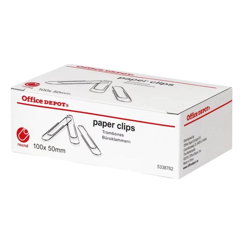 Paperclips 50 mm Rond Verzinkt Viking - doos 100 stuks kopen?