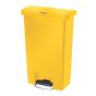Rubbermaid Kunststof Pedaalcontainer Front Step Geel 50 L