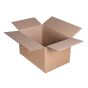 Flesverpakking doos 417 x 277 x 238 mm dubbele golf bruin