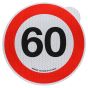 Snelheidssticker Italië 200 mm (reflecterend klasse 2 ) - 60 km