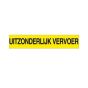 Bord "uitzonderlijk vervoer" 1250 x 250 x 2 mm aluminium