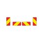 Markeringsbordenset truck 283x132x1 mm klasse II (2+2 stuks)
