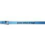 Bedrukte Bagagegordel 25 mm 5M Blauw - Verzinkte Klemgesp