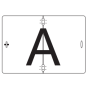 A bord wit 400 x 300 mm voor afvalvervoer verticaal klapbaar