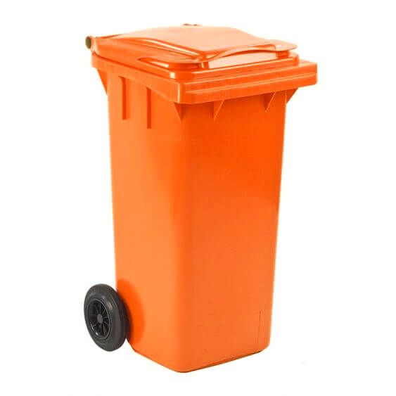 Concurrenten doden fluiten Minicontainer Oranje 120 liter kopen? - DIN-opname