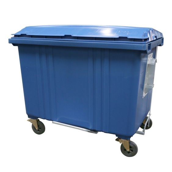 Huidige dictator dagboek 4 wiel afvalcontainer 1700 liter blauw met voetpedaal kopen?