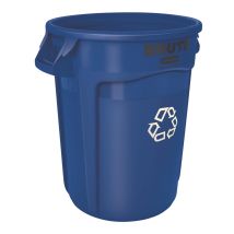 Container Rubbermaid 121,1 liter Blauw met Logo Onverwoestbaar