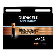 Duracell Batterijen Optimum AAA - Blister van 12 stuks