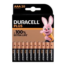 Duracell Batterijen Plus 100% AAA - Blister van 20 stuks