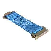Touwbinder 50 mm blauw E-track met sleufgatfitting