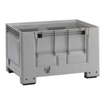Kunststof Palletbox Grijs 1200 x 800 x 760 mm - 535 liter 