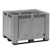 Kunststof Palletbox Grijs 1200 x 1000 x 870 mm 3 sleden - 760 liter