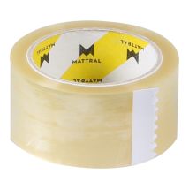 Tape Mattral PP Hotmelt transparant 50 mm x 66 meter - 25my