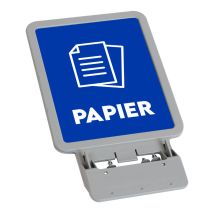 Informatiebord voor Afvalbak 60/87 liter Papier Blauw