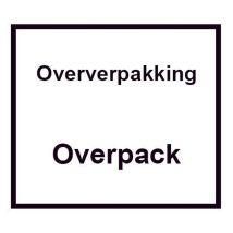 Etiket Oververpakking-Overpack 1.000 etiket 100 x 100 mm per rol