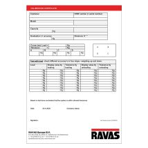 Kalibratiecertificaat - handpalletwagen Ravas