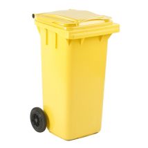 Minicontainer 120 liter geel - voor DIN-opname