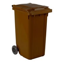 Afvalcontainer 240 liter bruin - voor DIN-opname
