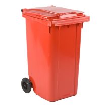 Afvalcontainer 240 liter rood - voor DIN-opname