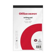 Schrijfblok A5 Office Depot Geruit 100 pagina's - 5 stuks