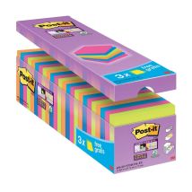 Post-it sticky notes 90 vellen 76 x 76 mm Geel voordeelpak - 21 stuks + 3 gratis 1