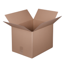 Vouwdoos FEFCO 0201 400x300x300 mm B-golf bruin nieuw