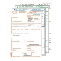 CMR vrachtbrief laser 4-voud [1-2-3-4] met INDRUK genummerd 