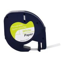Compatibel Dymo Etiketteertape 12 mm x 4 m Zelfklevend Wit 91220 