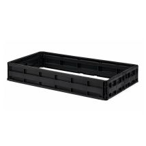 Kunststof Palletrand 80x120x20 cm met 6 scharnieren - Nieuw