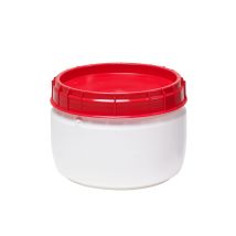 Super Wijdmondvat 6945 Wit met Rood deksel 17 liter