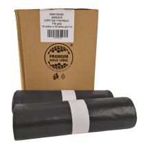 Afvalzak LDPE 110x105 cm T50 Grijs - 150 Zakken