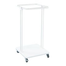 Verrijdbare Afvalzakhouder wit - Inhoud naar keuze