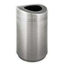 Afvalbak 120 liter mat RVS