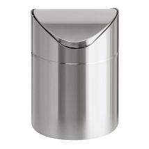 Tafelafvalbak rond 1,5 liter mat RVS