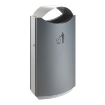 Buitenafvalbak met Afdak 68 Liter Grijs