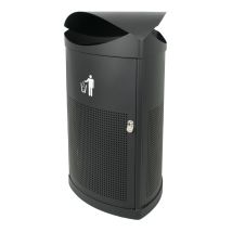 Driehoekige Buitenafvalbak 60 liter - Kleur naar keuze