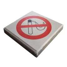 Signaaltegel Rookverbod The DropPit Wit/Rood